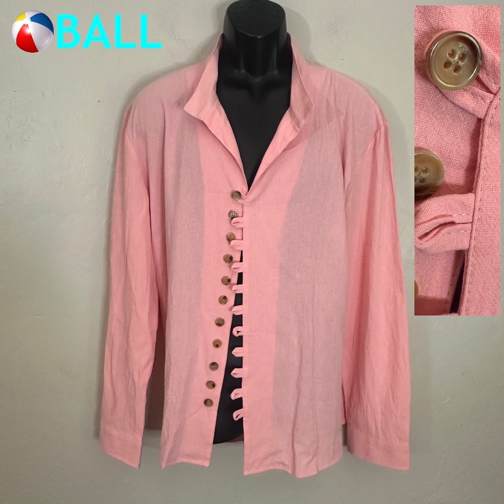 Ball Pirate Shirt XL Gently worn 100% cotton textured fabric 23.5" armpits